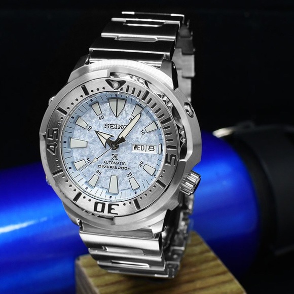 Seiko Prospex Ice Blue Limited Edition Baby Tuna - Picture 1 of 14